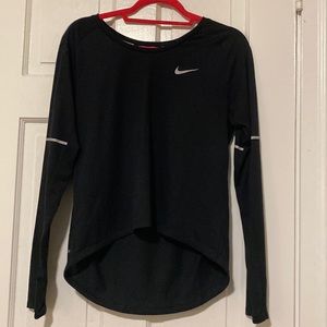 Black Dri-Fit Nike Running Top Sized S